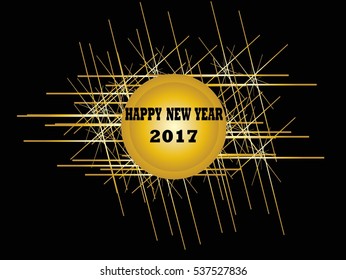 Creative happy new year 2017 
