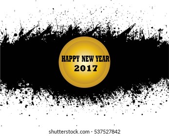 Creative happy new year 2017 