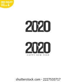 Creative Happy New Year 2020 Logo Design