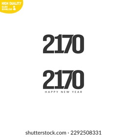 Creative Happy New Year 2170 Logo Design