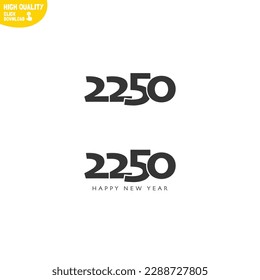 Creative Happy New Year 2250 Logo Design