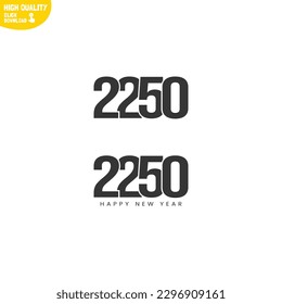Creative Happy New Year 2250 Logo Design