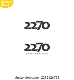 Diseño del logotipo Creative Happy New Year 2270