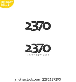 Diseño del logotipo Creative Happy New Year 2370