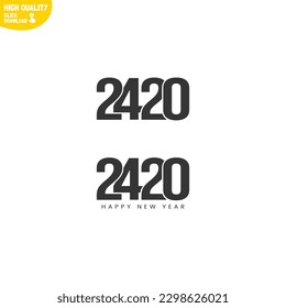 Creative Happy New Year 2420 Logo Design