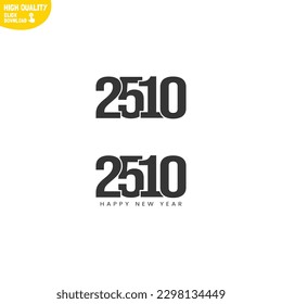 Creative Happy New Year 2510 Logo Design