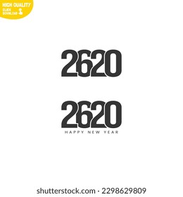 Creative Happy New Year 2620 Logo Design