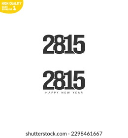 Diseño del logotipo Creative Happy New Year 2815
