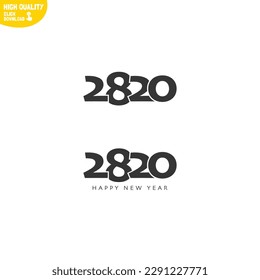 Creative Happy New Year 2820 Logo Design