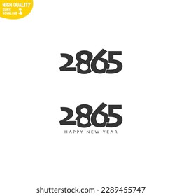 Creative Happy New Year 2865 Logo Design