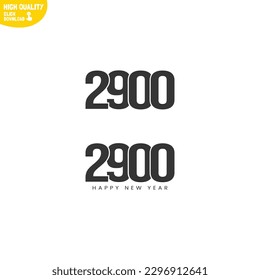 Creative Happy New Year 2900 Logo Design