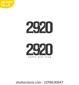 Creative Happy New Year 2920 Logo Design
