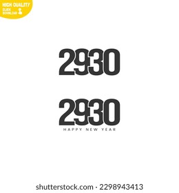 Creative Happy New Year 2930 Logo Design
