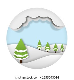 Creative happy new year design. Happy new year and Merry christmas, paper art and craft style.