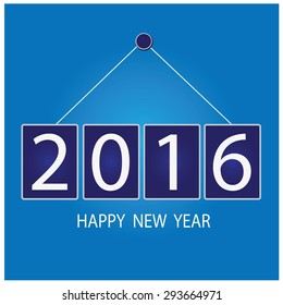 creative happy new year  design.