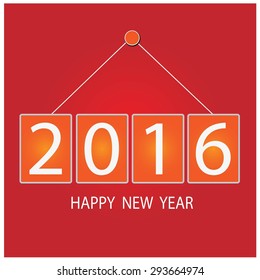 creative happy new year  design.