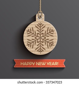 Creative happy new year  design. Vector illustration.