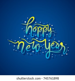 creative happy new year holiday illustration design