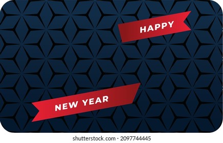 creativo del feliz año nuevo en un contexto abstracto