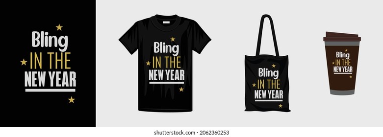 Creative Happy neues Jahr T Shirt Design. Gut für T-Shirt, Maulkorb, Geschenk und anderen Druck.