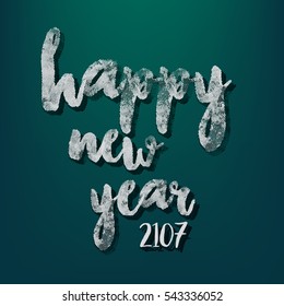 Creative Happy New Year text design 