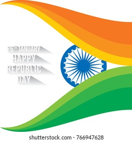 creative happy republic day of india poster design