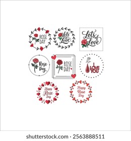 Creative Happy Rose Day Graphic with Flower Inspired Typography
Charming Happy Rose Day Art for Cards and Banners
Stylized Happy Rose Day Text with Integrated Red Roses
