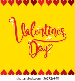 creative happy valentine's day typography design 