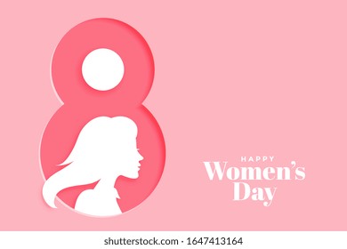 creative happy womens day pink banner design