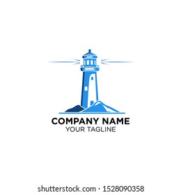 creative harborlihghts / searchlight logo design template