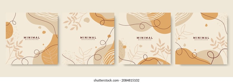 Creative hard paint cover design backgrounds vector. Minimal trendy style organic shapes pattern with copy space for text design for invitation, Party card, Social Highlight Covers and stories page