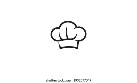 Creative Hat Chef Lines Logo Vector Design Icon Symbol Illustration 