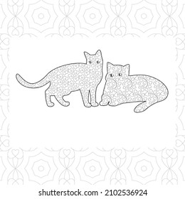 Creative Haven Cats Coloring Book for adult 