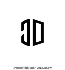 Monogram Letters Logo der kreativen HCO-Architektur. Es ist geeignet, für welche Firma oder Marke diese anfänglich gegründet wird.