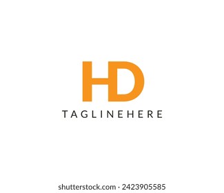 Design für kreatives HD-Latter-Logo