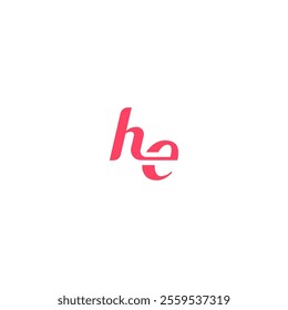 Creative HE, EH letter logo design template elements. Modern abstract digital alphabet letter logo.