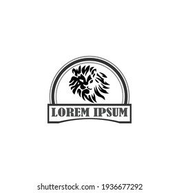 Plantillas de logotipo de Lion con cabeza creativa