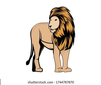  creative head lion vector logo 