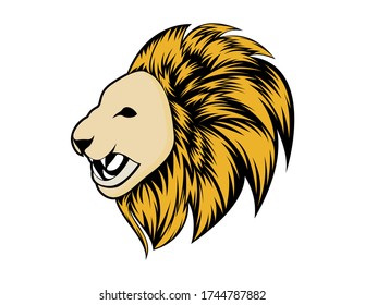  creative head lion vector logo 