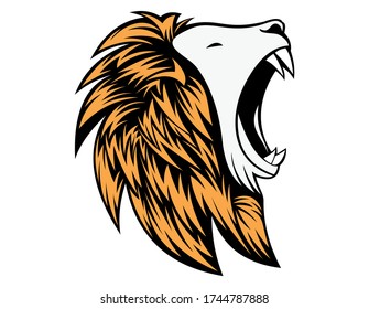  creative head lion vector logo 