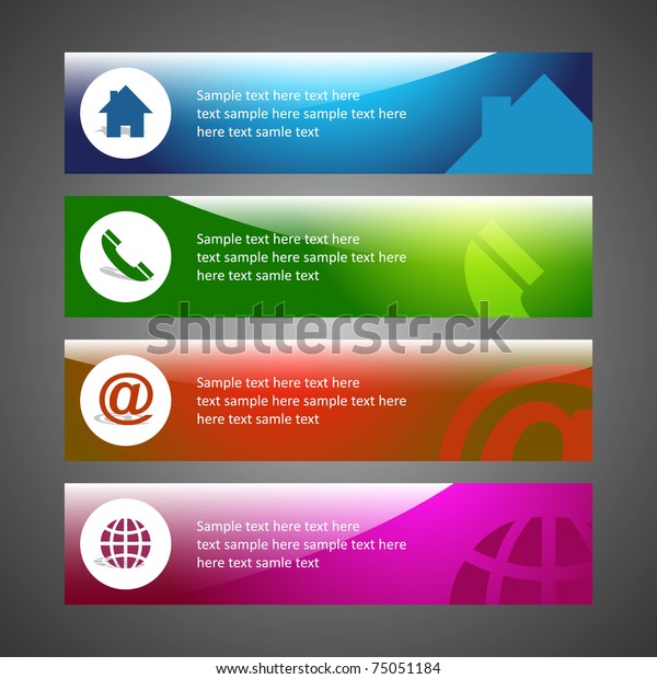 creative header design background template email stock creative header design