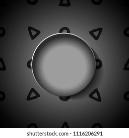 Creative header design with hand drawn elements and volumetric circle in center.