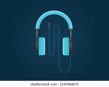 Creative Headphone Vector Art use it for any project.