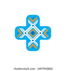 creative health care medical logo design logo vector template illustration