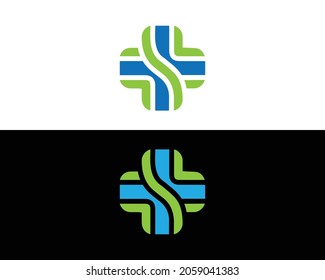 Creative Health Care And Medical Plus Logo Design Template Concept.