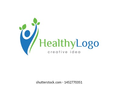 Creative Health People Logo Design Template