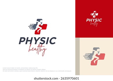 Creative health and physical wellness business icon isolated vector Logo template with abstract illustration of running human isolated in green circle. healthy people symbol