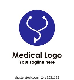 Creative healthcare logo design vector