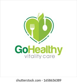 Creative of Healthy Food Concept Logo Design Template