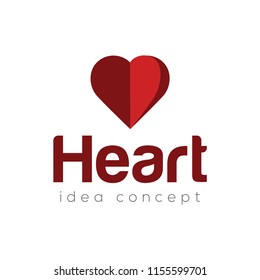 Creative Heart Concept Logo Design Template